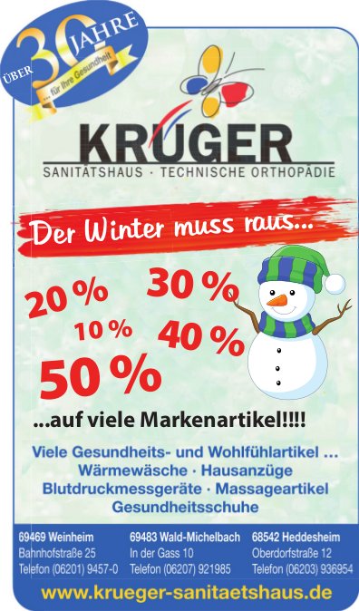 Der Winter muss raus ..